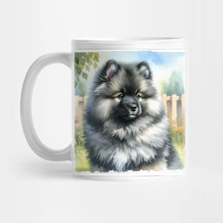 Watercolor Keeshond Puppies - Cute Puppy Mug